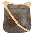 LOUIS VUITTON Odeon MM Monogram Canvas Shoulder Bag Brown
