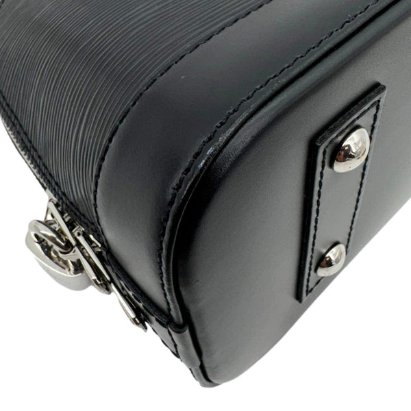 LOUIS VUITTON Alma BB Jacquard Epi Leather Crossbody Bag Black