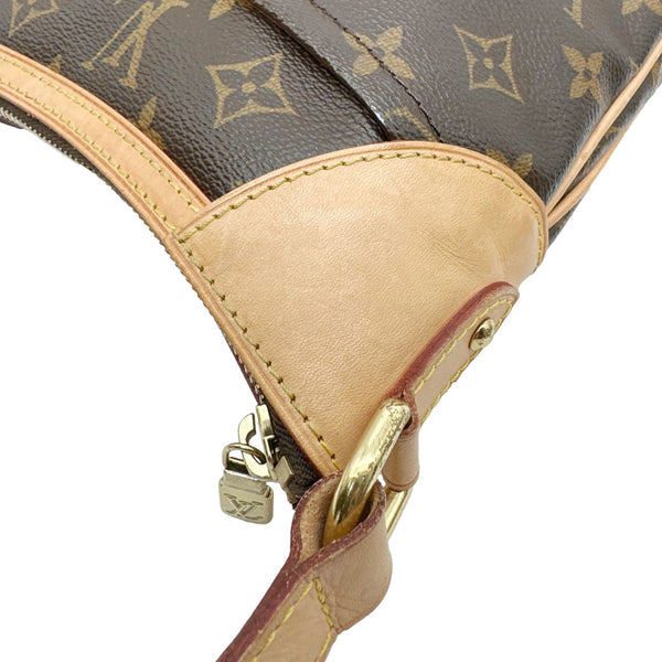 LOUIS VUITTON Odeon MM Monogram Canvas Shoulder Bag Brown