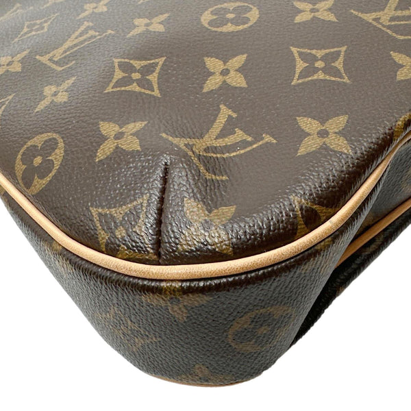 LOUIS VUITTON Odeon MM Monogram Canvas Shoulder Bag Brown