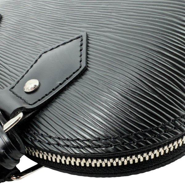 LOUIS VUITTON Alma BB Jacquard Epi Leather Crossbody Bag Black