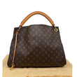 Louis Vuitton  Artsy MM Monogram Canvas Hobo Bag Brown