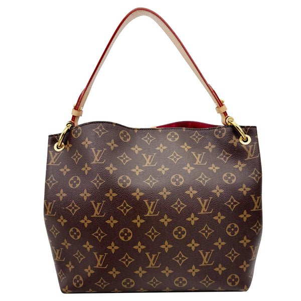 LOUIS VUITTON Graceful PM Monogram Canvas Hobo Shoulder Bag Brown