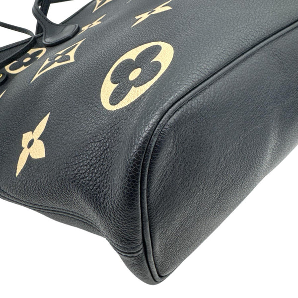 LOUIS VUITTON Neverfull MM Monogram Empreinte Leather Shoulder Bag Bicolor