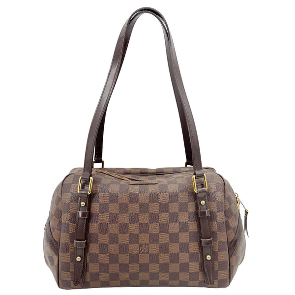 LOUIS VUITTON Rivington Damier Ebene Shoulder Bag Brown
