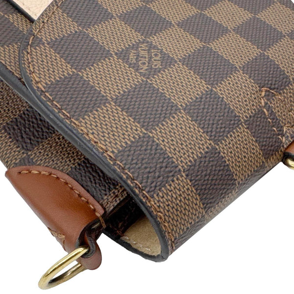 LOUIS VUITTON Beaumarchais Damier Ebene Shoulder Bag Brown