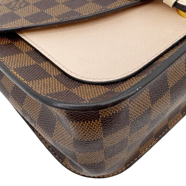 LOUIS VUITTON Beaumarchais Damier Ebene Shoulder Bag Brown