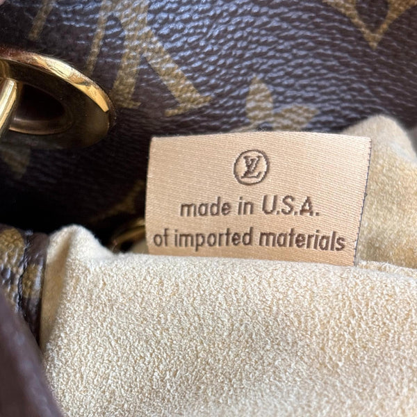 LOUIS VUITTON Artsy MM Monogram Canvas Hobo Shoulder Bag Brown