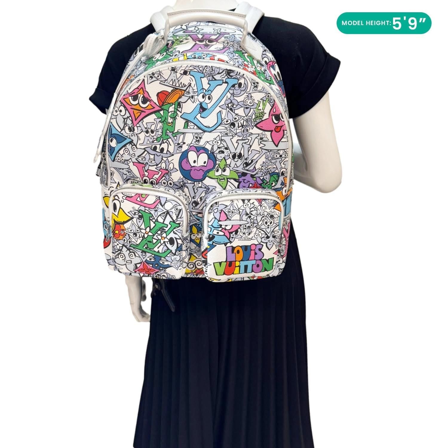 louis vuitton backpack multipocket LOUIS VUITTON Multipockets Monogram Comics Backpack Multicolor