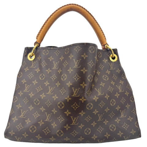 LOUIS VUITTON Artsy MM Monogram Canvas Hobo Bag Brown