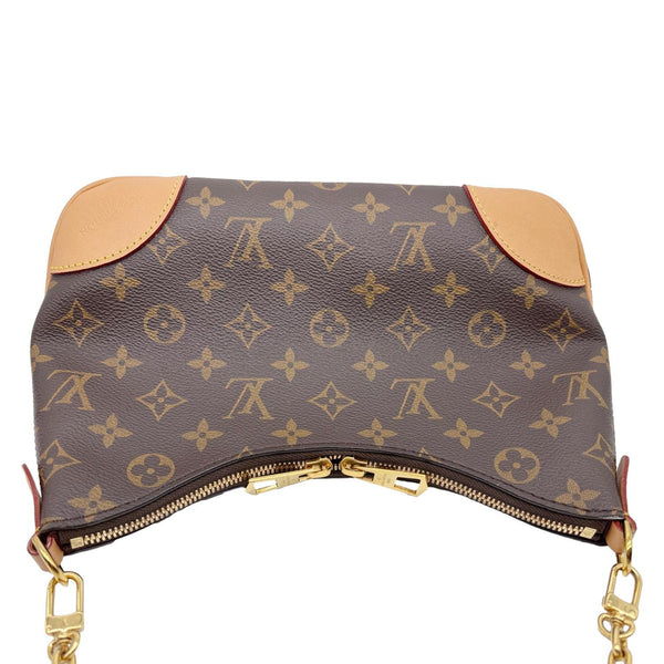 LOUIS VUITTON Boulogne PM Monogram Canvas Shoulder Bag Brown