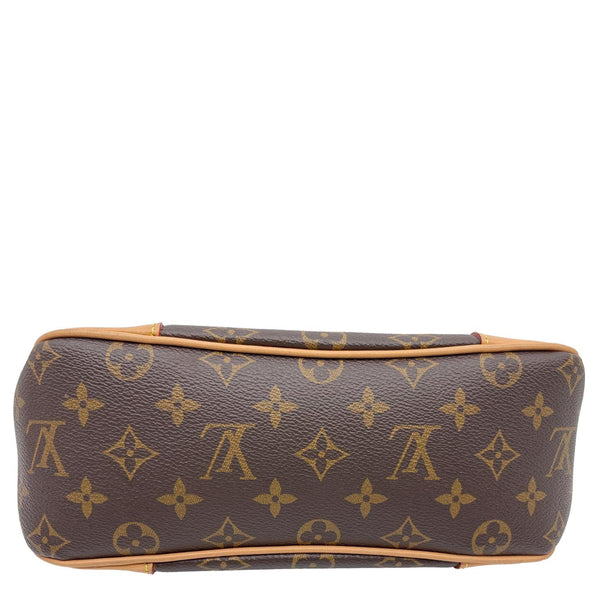 LOUIS VUITTON Boulogne PM Monogram Canvas Shoulder Bag Brown