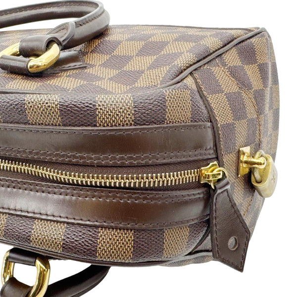 LOUIS VUITTON Duomo Damier Ebene Satchel Bag Brown