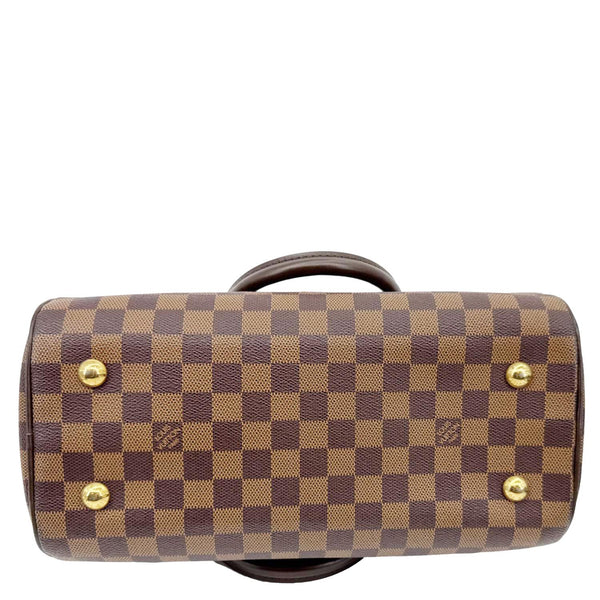 LOUIS VUITTON Duomo Damier Ebene Satchel Bag Brown