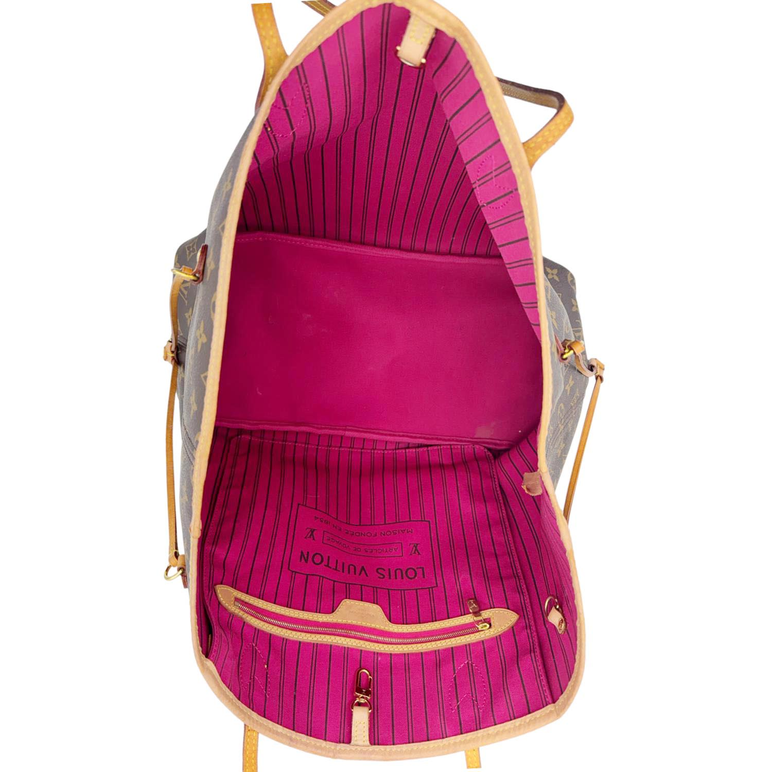 LOUIS VUITTON Neverfull GM Monogram Canvas Shoulder Bag Brown