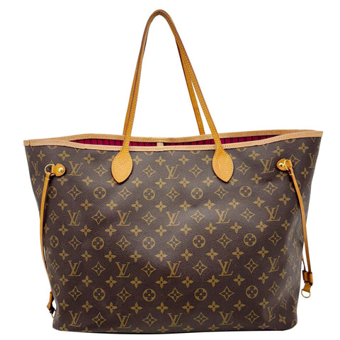 LOUIS VUITTON Neverfull GM Monogram Canvas Shoulder Bag Brown