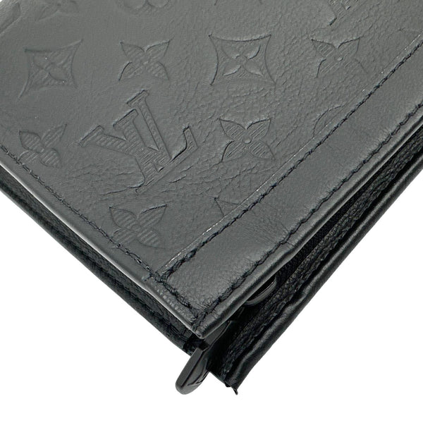 LOUIS VUITTON Gaston Wearable Monogram Shadow Crossbody Bag Black