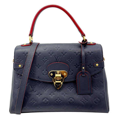LOUIS VUITTON Georges MM Empreinte Monogram Leather Shoulder Bag Marine Rouge