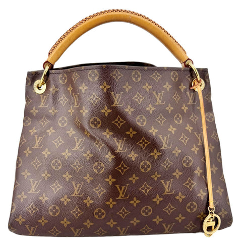 LOUIS VUITTON Artsy MM Monogram Canvas Hobo Bag Brown