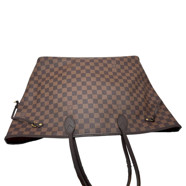 LOUIS VUITTON Neverfull GM Damier Ebene Tote Bag Brown