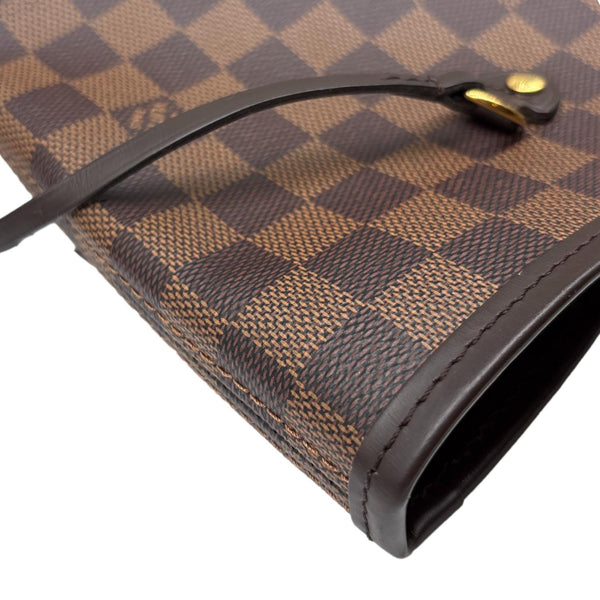 LOUIS VUITTON Neverfull GM Damier Ebene Tote Bag Brown