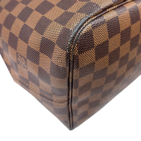 LOUIS VUITTON Neverfull GM Damier Ebene Tote Bag Brown