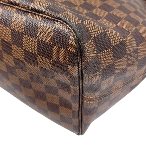 LOUIS VUITTON Neverfull GM Damier Ebene Tote Bag Brown