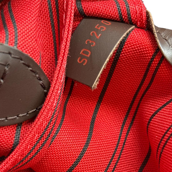 LOUIS VUITTON Neverfull GM Damier Ebene Tote Bag Brown