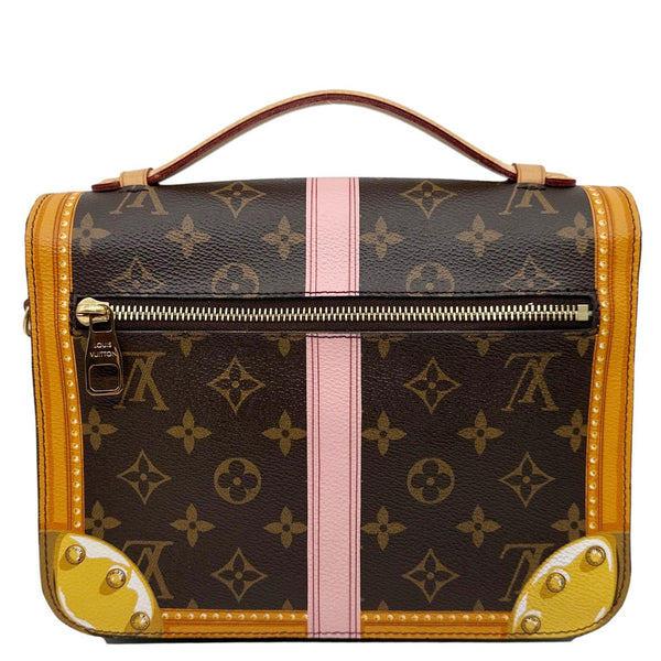 LOUIS VUITTON Summer Trunk Metis Pochette Monogram Canvas Crossbody Bag Brown