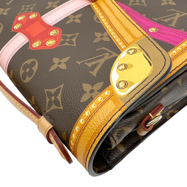 LOUIS VUITTON Summer Trunk Metis Pochette Monogram Canvas Crossbody Bag Brown
