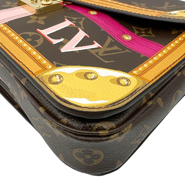 LOUIS VUITTON Summer Trunk Metis Pochette Monogram Canvas Crossbody Bag Brown
