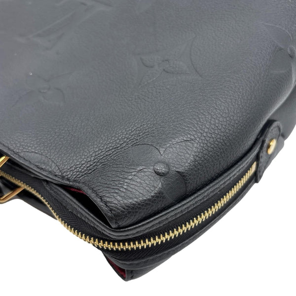 LOUIS VUITTON Petit Palais Monogram Empreinte Leather Shoulder Bag Black