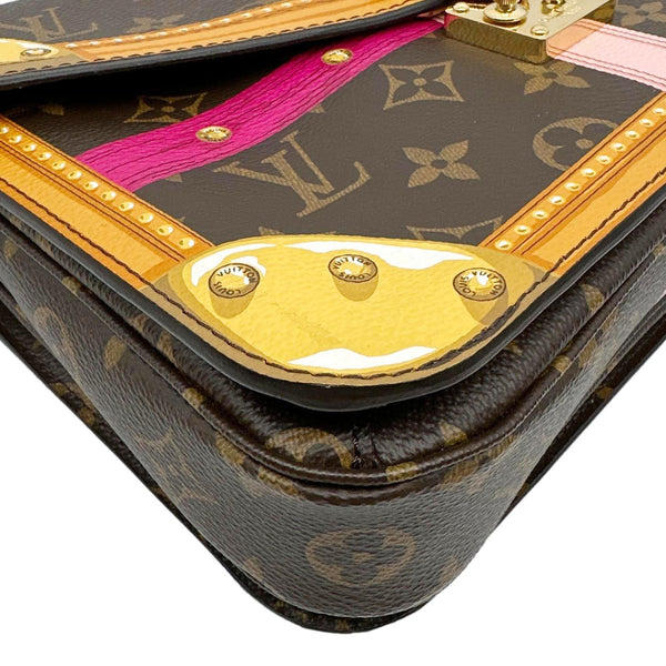 LOUIS VUITTON Summer Trunk Metis Pochette Monogram Canvas Crossbody Bag Brown
