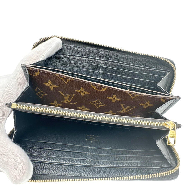 LOUIS VUITTON Retiro Monogram Canvas Zippy Wallet Black