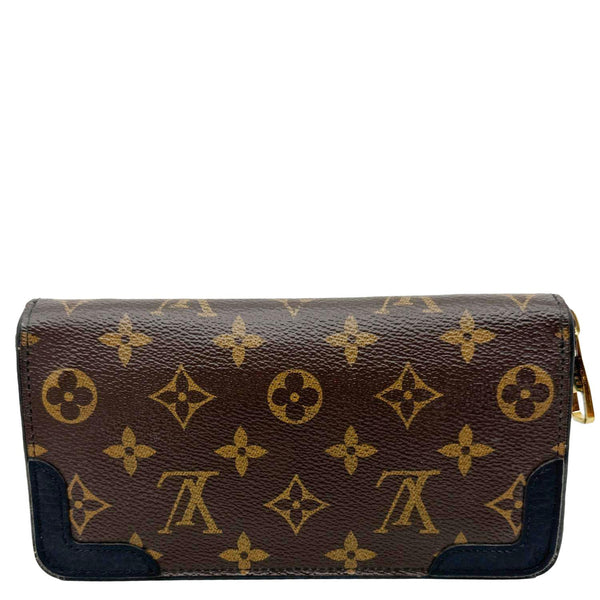 LOUIS VUITTON Retiro Monogram Canvas Zippy Wallet Black