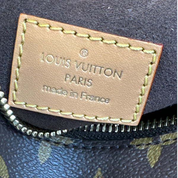 LOUIS VUITTON Side Trunk PM Monogram Canvas Tote Shoulder Bag Brown