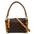 LOUIS VUITTON Side Trunk PM Monogram Canvas Tote Shoulder Bag Brown