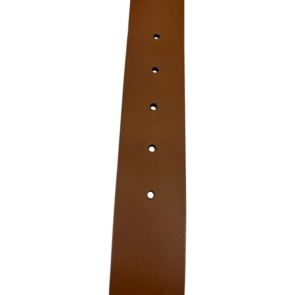 GUCCI Interlocking G Leather Belt Brown 546389 Size 95/38