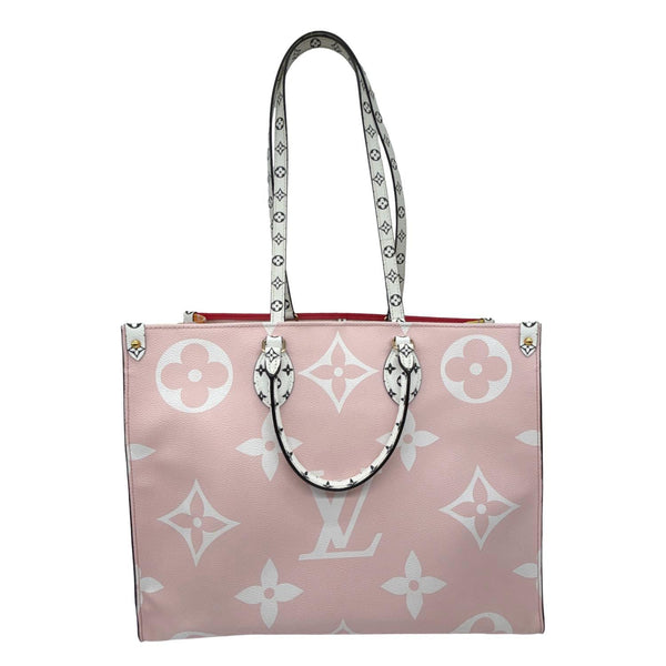LOUIS VUITTON Onthego GM Giant Monogram Tote Bag Rouge Rose