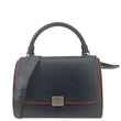 CELINE Trapeze Small 2way Leather Tote Shoulder Bag Blue