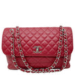 CHANEL Business Flap Quilted Calfskin Leather Crossbody Bag Red