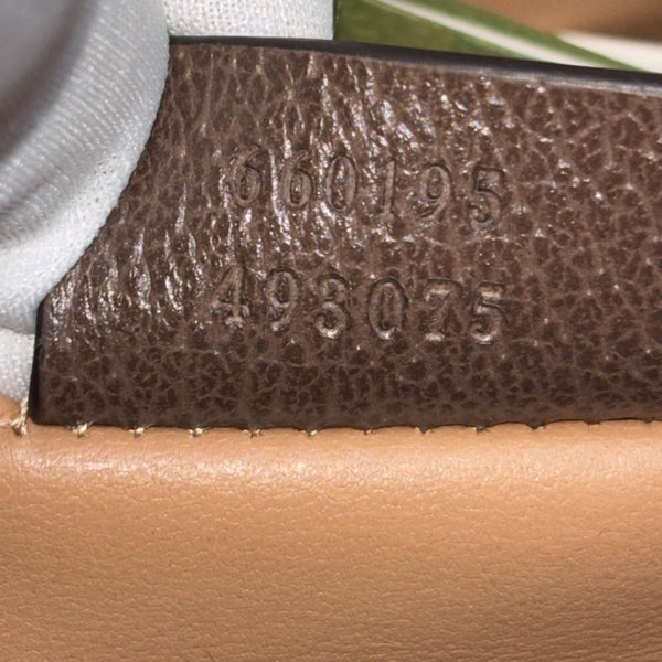 GUCCI Diana Bamboo Small GG Jumbo Canvas Tote Bag Beige 660195