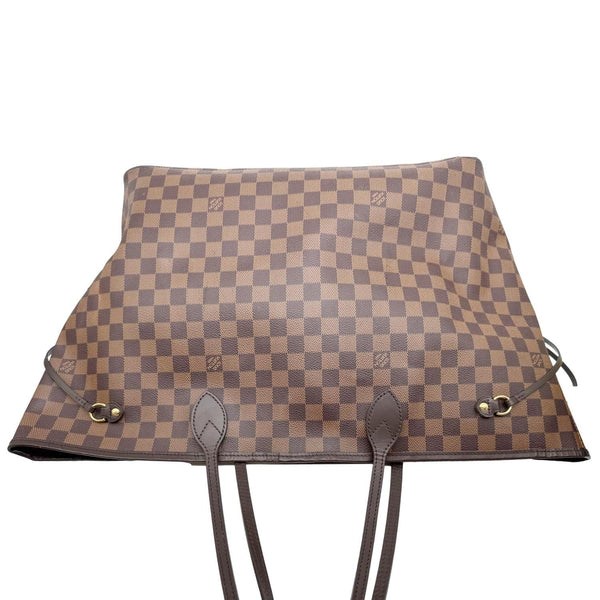 LOUIS VUITTON Neverfull GM Damier Ebene Tote Bag Brown
