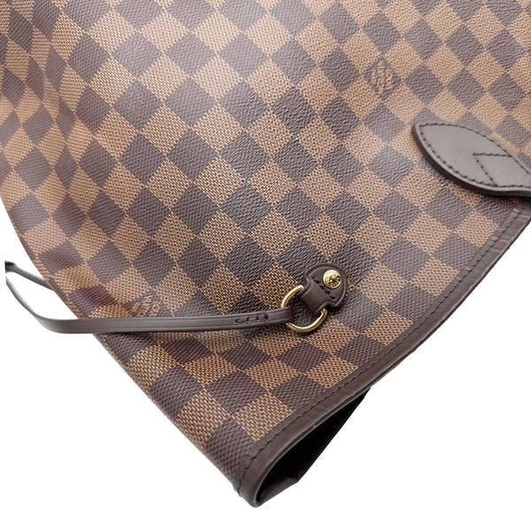 LOUIS VUITTON Neverfull GM Damier Ebene Tote Bag Brown