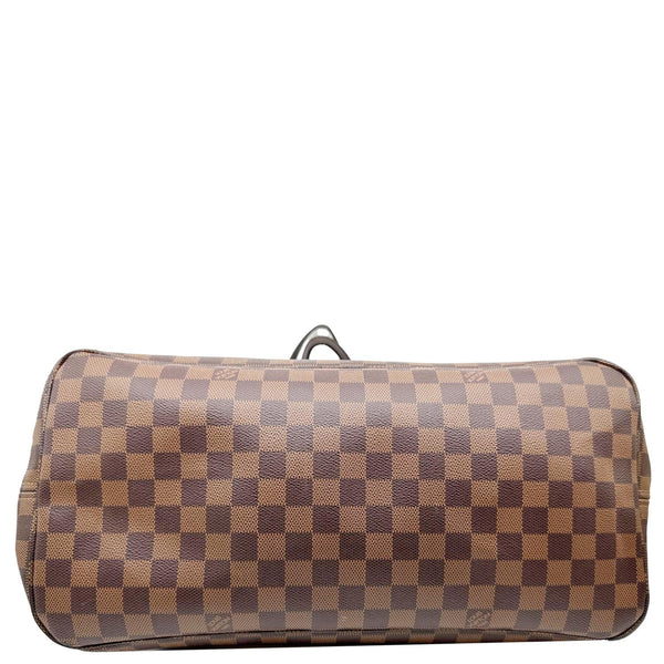 LOUIS VUITTON Neverfull GM Damier Ebene Tote Bag Brown
