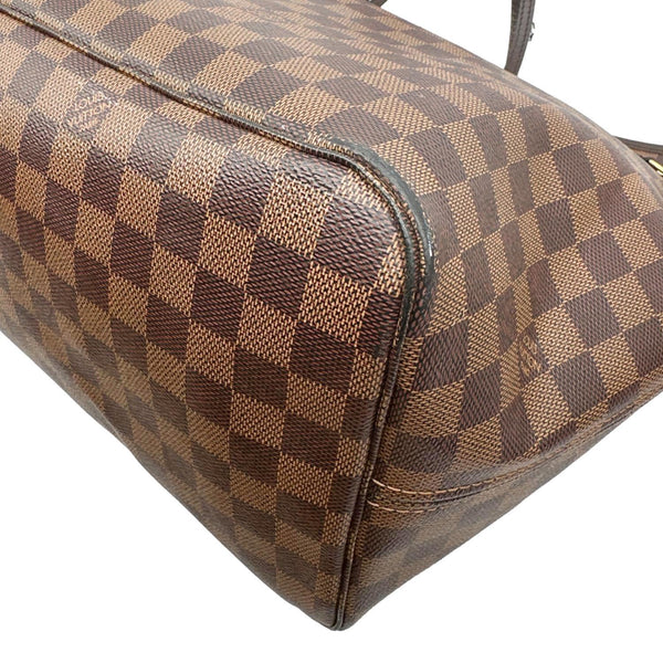 LOUIS VUITTON Neverfull GM Damier Ebene Tote Bag Brown