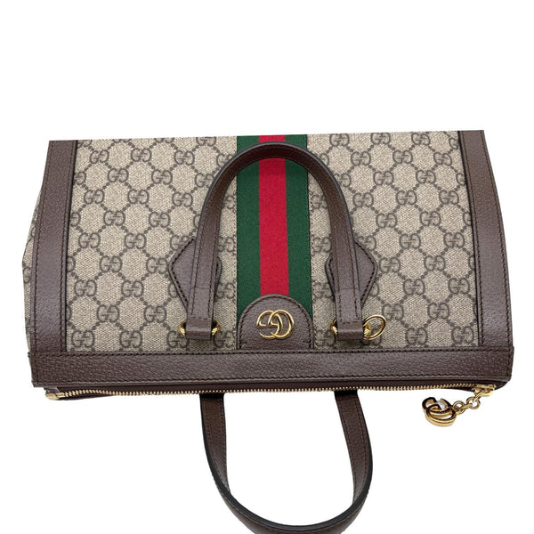 GUCCI Ophidia Medium GG Supreme Tote Shoulder Bag Beige 524537
