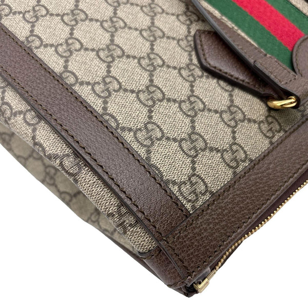 GUCCI Ophidia Medium GG Supreme Tote Shoulder Bag Beige 524537