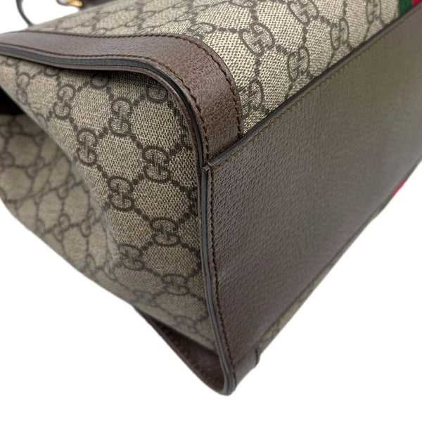 GUCCI Ophidia Medium GG Supreme Tote Shoulder Bag Beige 524537