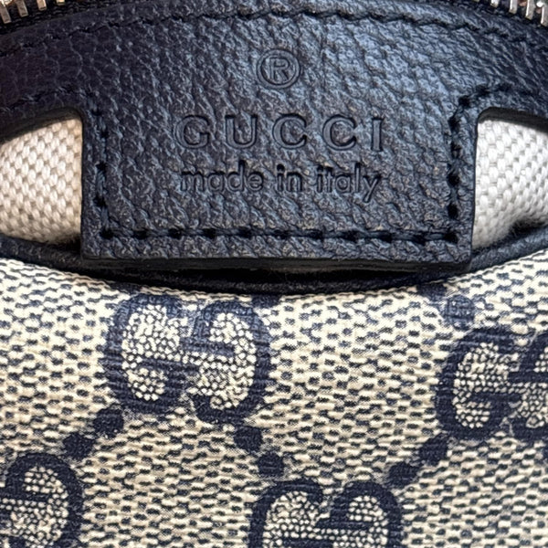 GUCCI Attache GG Supreme Canvas Shoulder Bag Beige 702823